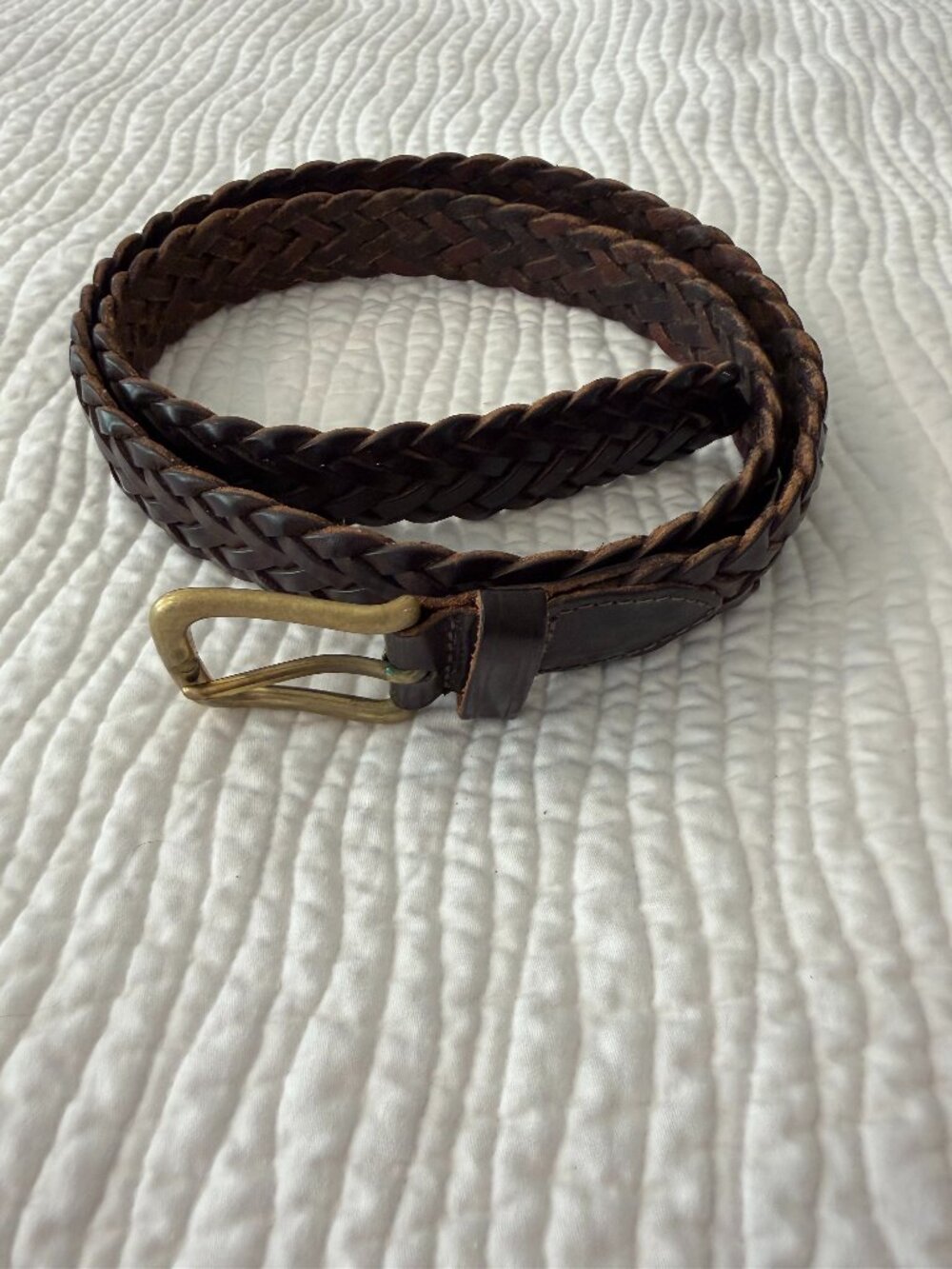 Banana Republic leather woven belt